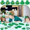 60 Set St. Patrick's Day Crafts for Kids Shamrocks Colorful Scratch with 30 Wooden Scratch Tools Green Shamrocks Hanging Craft Art Kit for Kids Gifts St. Patrick's Day Party School Favors